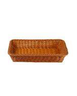 A1744 Rattan Basket Food Fruit Storage Basket Rectangular Fruit Plate