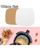Air Fryer Special Paper Pad Grilled Meat Paper Oil Absorbed Paper, Color Random Delivery, Style: Square Without Hole (25cm)