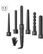 6-in-1 tube replacement LED display tourmaline ceramic curler