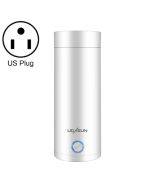UGASUN Travel Portable Mini Electric Heated Water Cup, Color: US Plug (White)