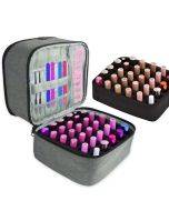 Nail polish storage bag Portable essential oil lipstick finishing bag (gray)