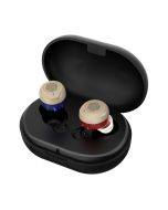 GM-902 Wireless Magnetic Rechargeable Bluetooth Hearing Aid Sound Amplifier for the Elderly (Red, Blue + Black)