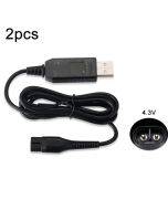 2pcs A00390 4.3V USB charger cable for Philips shaver RQ310 S510 YQ300 S100