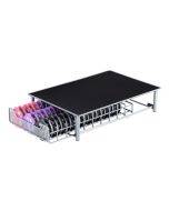 The 3 Rows Drawer Type Coffee Capsule Holder Organizer Can Storage 60pcs Milk Ball(Silver Gray)