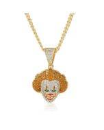 Joker exaggerated hip-hop necklace collarbone chain