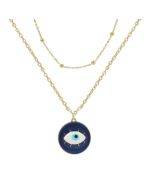 Angel's Eye Pendant Multi layered Necklace