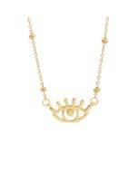 Angel's Eye Pendant Multi layered Necklace2