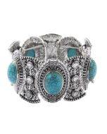 S2203-11 Women's Beaded Bracelet Turquoise Ethnic Style Bracelet