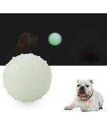 TPR bite-resistant luminous bouncy ball pet toy, size: large 6.5cm
