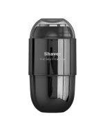T001 Portable magnetic head removable washable razor rechargeable mini electric shaver (space gray)