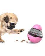 Puzzle training pet food leakage toy tumbler ball dog toy (yellow)