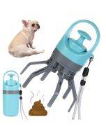 Pet toilet cleaner, portable for dogs to go out with 6 claws, fecal scraper, garbage bag dispenser