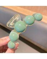 Green Pearl Acrylic Hair Clip Multifunctional Hair Accessories Clip, Style: 5 Beads