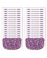 30 pieces/pack Cartoon bear O-shaped breathable breathable soft anti-mouth patch, size: large (purple)