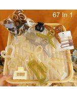 67 In 1 Combination Hair Accessories Grab Clip Hair Ring Set Simple Temperament Headband