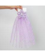 Girls Veil Flower Girl Flower Ribbon Chiffon Mesh Hair Clip Photo Headwear, Style: PP198-5