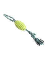 Dog Teething Toy Knot Pet Bite Resistant Teeth Cleaning Cotton Rope Ball(Green)