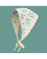 Handmade Crochet Triangle Headband Versatile Vintage Girl Rustic Hairband, Size: One Size(Tulip)