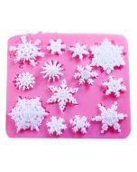 2 pieces for sale DIY sugar flipping cake mold snowflake silicone mold