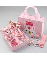 18 pieces/set for selling baby hair accessories, girls hair clips, hair rings, box packaging