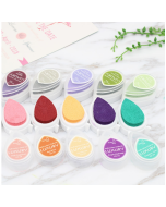 Water Drops Multi-Purpose Stamping Station Printing Paste Printing Oil Water Drops Stamping Station 6pcs (Color Random Shipment)