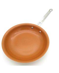 Induction Cooker Kitchen Pan Ceramic Coated Nonstick, Size:8 Inches