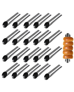 20 pieces for sale Slanted double-headed stainless steel large spiral non-stick croissant mold croissant tool