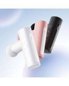 Wolonow Mini Portable Massage Gun 5-Speed AI Intelligent Adjustment Includes 4 Custom Massage Heads, Silent Operation High-Power Brushless Motor