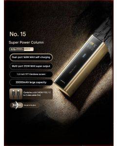 CUKTECH 15 Ultra Power Bank 20000 mAh 210W high-power PD fast charging adapter