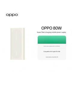 Original OPPO 80W Fast Charging Power Bank with Large Capacity (12000mAh)