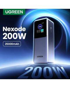 UGREEN Nexode 200W 25000mAh Power Bank Portable PD External Battery PowerBank for Macbook Pro for iPad Fast Charge Power Station