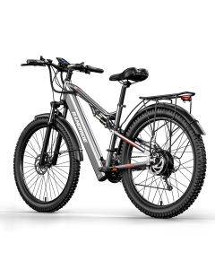 RANDRIDE YG90A Grey 48V 17AH 1000W 27.5*2.4 Inch Electric Bicycle 120KM Mileage Range Max Load 120KG